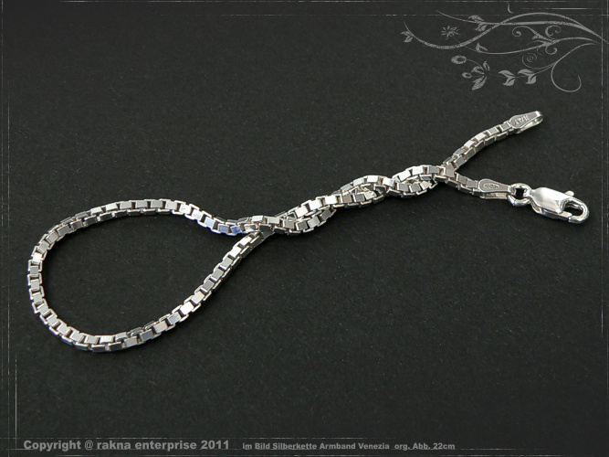 Silver bracelet Venezia 925 sterling silver width 2,0mm  massiv