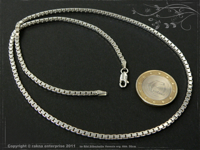 Venezia Silberkette 925 Sterling Silber Breite 2,5mm  massiv