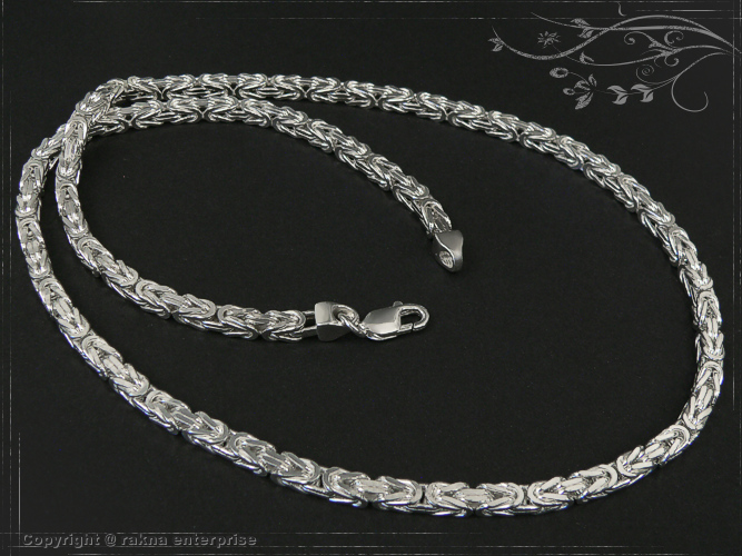 Byzantine - King chain 925 sterling silver width 4,5mm massiv