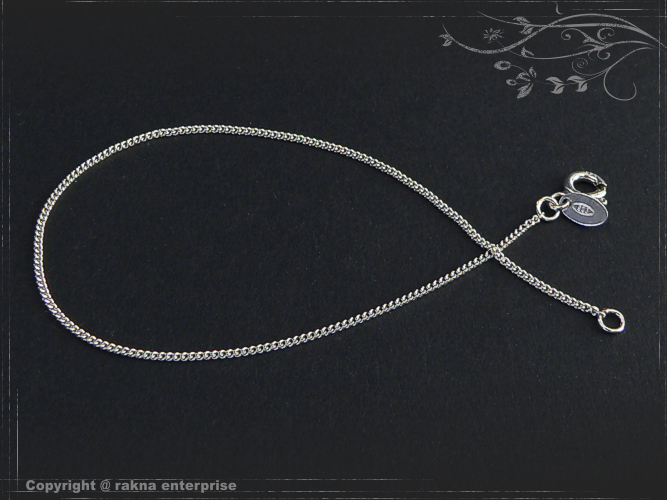 Curb chain bracelets 925 sterling silver width 1,2mm  massiv