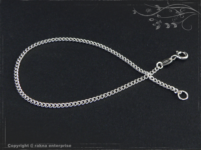 Curb chain bracelets 925 sterling silver width 2,2mm  massiv
