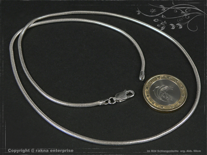 Schlangenketten 2.0mm 925 Sterling Silber massiv