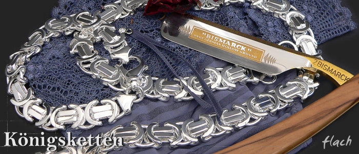 Königsketten - Sterling Silber -Flach  