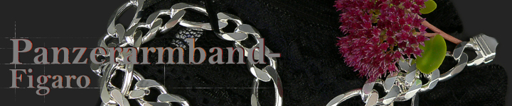 Panzerkette Armband Typ-Figaro 