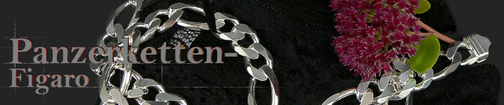 Panzerketten Silber Typ-Figaro 