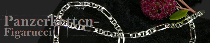 Panzerketten Silber Typ-Figarucci  