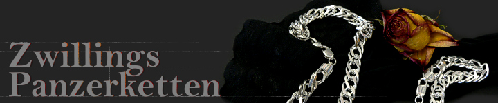 Panzerketten Silber Typ-Zwilling 
