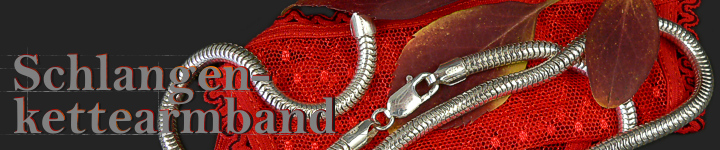 Schlangenkette Armband - Silber  -Oval  