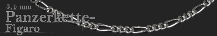 Figarokette 3,4mm   Figarokette 3,4mm