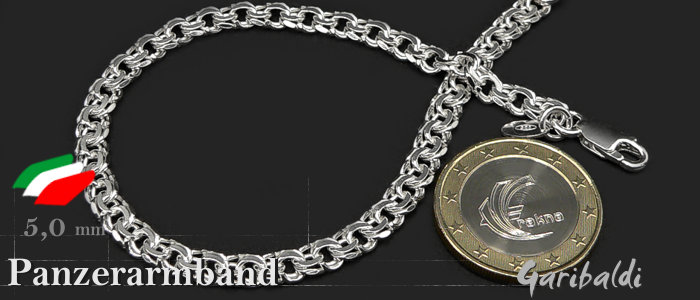 Garibaldikette Armband 5,0mm 