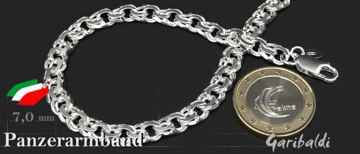 Garibaldikette Armband 7,0mm   Garibaldikette Armband 7,0mm