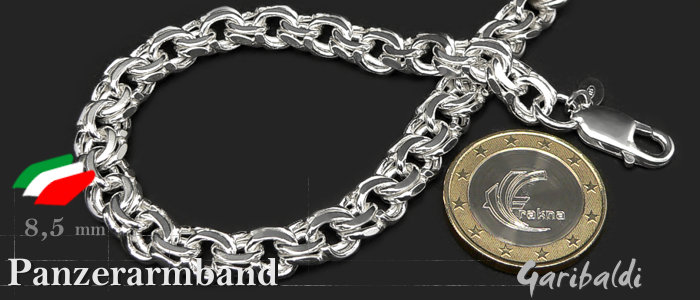 Garibaldikette Armband 8,5mm 