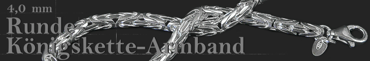 Königskette Armband Rund 4mm 