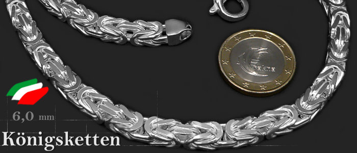 Königskette das Original 3mm 42cm Massiv Silber 925 Balikette Balichain Halskett 