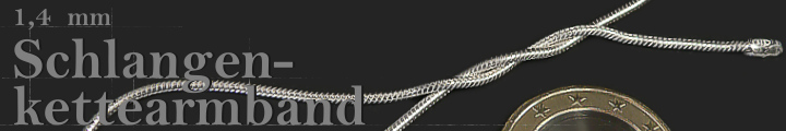 Schlangenkette Armband Rund 1.4mm  