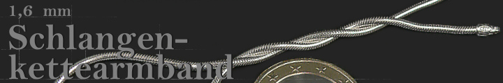 Schlangenkette Armband Rund 1.6mm 