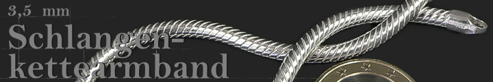 Schlangenkette Armband Rund 3.5mm   Schlangenkette Armband Rund 3.5mm