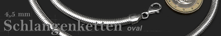 Schlangenketten Oval 4.5mm  
