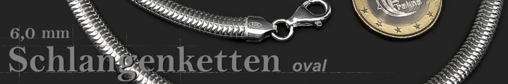 Schlangenketten Oval 6.0mm   Schlangenketten Oval 6.0mm