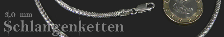 Schlangenketten Rund 3mm   Schlangenketten Rund 3mm
