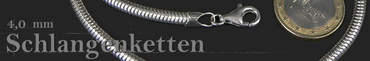Schlangenketten Rund 4mm   Schlangenketten Rund 4mm