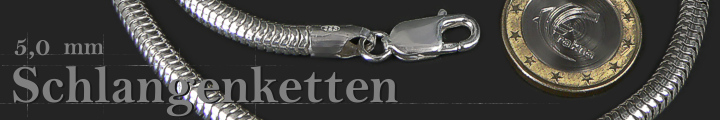 Schlangenketten Rund 5mm 