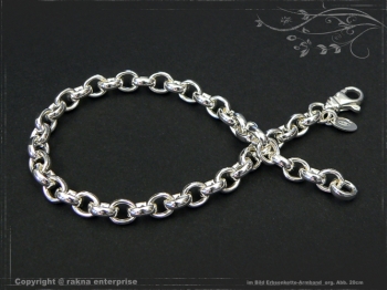 Silberkette Erbsenkette Armband B5.5L25 massiv 925 Sterling Silber