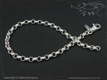 Silberkette Erbsenkette Armband B4.0L19 massiv 925 Sterling Silber
