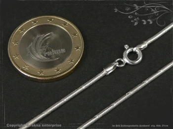 Schlangenkette Armband D1.4L19m massiv 925 Sterling Silber