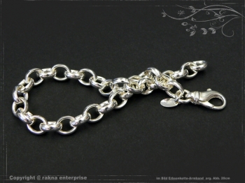 Silberkette Erbsenkette Armband B7.0L17 massiv 925 Sterling Silber