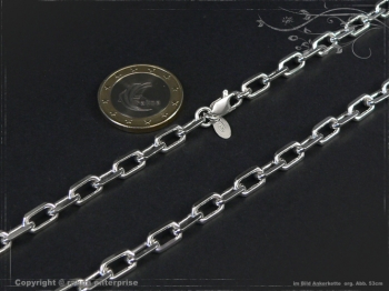 Ankerkette B5.5L60 massiv 925 Sterling Silber