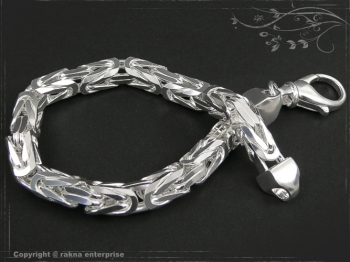Königskette Armband B8.0L22 massiv 925 Sterling Silber