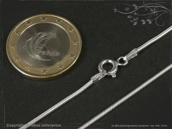 Schlangenkette Armband D1.2L23 massiv 925 Sterling Silber