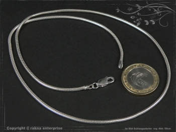 Schlangenkette D2.0L55 massiv 925 Sterling Silber
