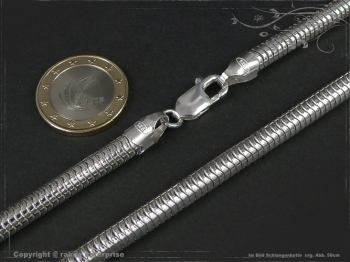 Schlangenkette D6.0L45 massiv 925 Sterling Silber