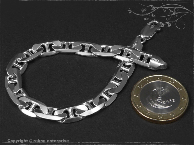 Steg-Curb Chain Bracelet B7.5L20 solid 925 Sterling Silver