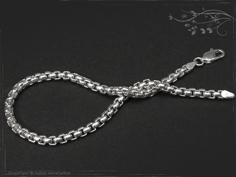 Silver Chain bracelet Venezia Ru B3.7L18 solid 925 Sterling Silver