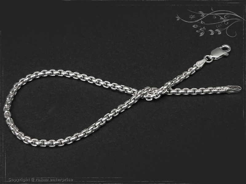 Silver Chain bracelet Venezia Ru B2.7L18 solid 925 Sterling Silver