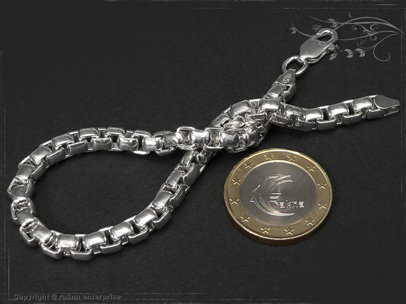 Silver Chain bracelet Venezia Ru B5.3L24 solid 925 Sterling Silver