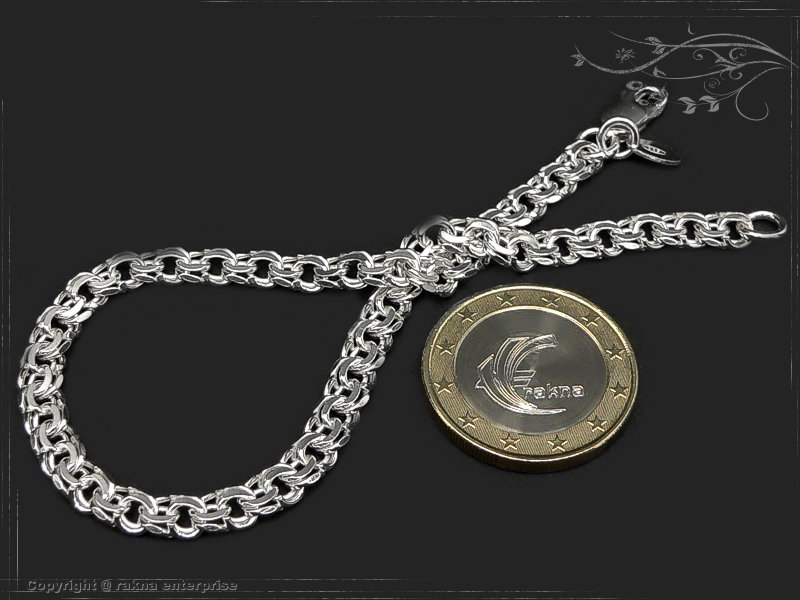Garibaldi Curb Chain bracelet B5.0L19 solid 925 Sterling Silver