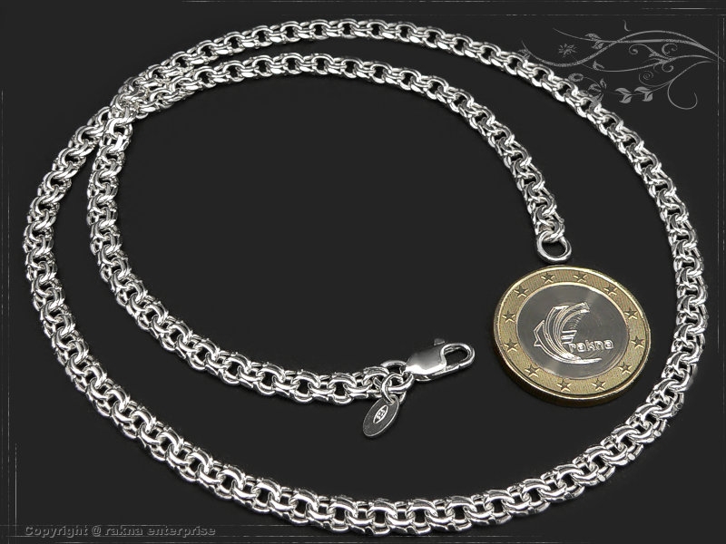Garibaldi  Curb Chain B5.0L55 solid 925 Sterling Silver
