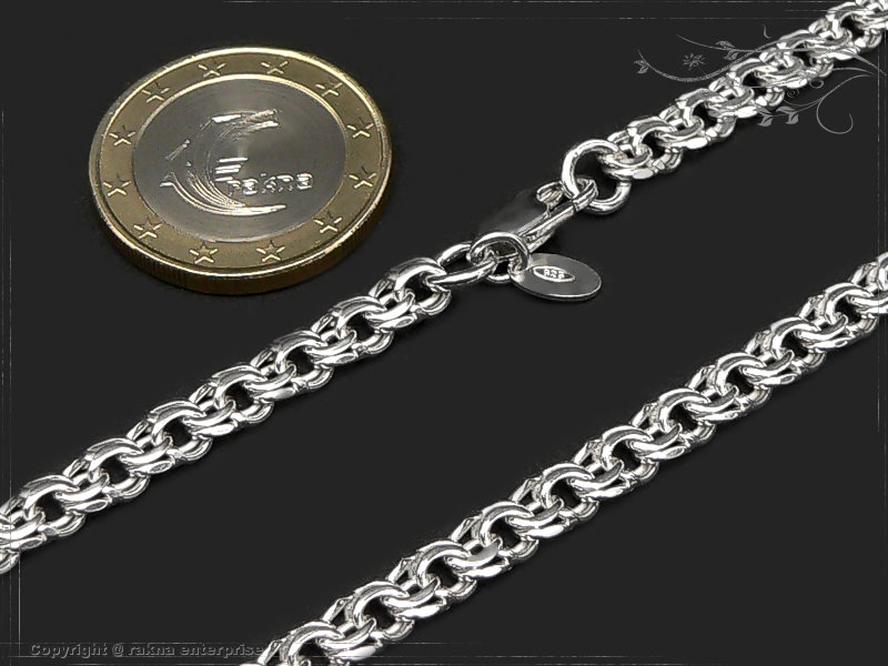 Garibaldi  Curb Chain B5.0L45 solid 925 Sterling Silver