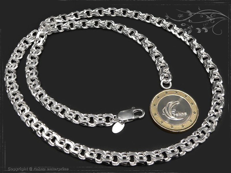 Garibaldi  Curb Chain B7.0L100 solid 925 Sterling Silver