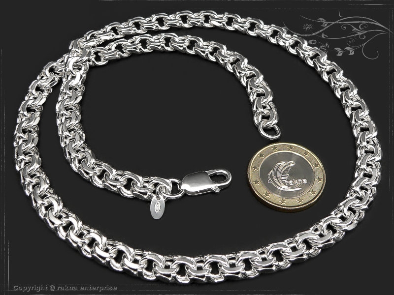 Garibaldi  Curb Chain B8.5L55 solid 925 Sterling Silver