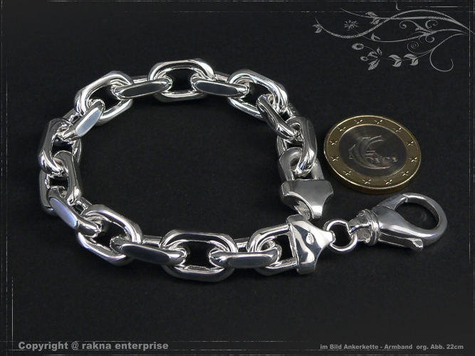 Ankerkette Armband B10.0L18 massiv 925 Sterling Silber