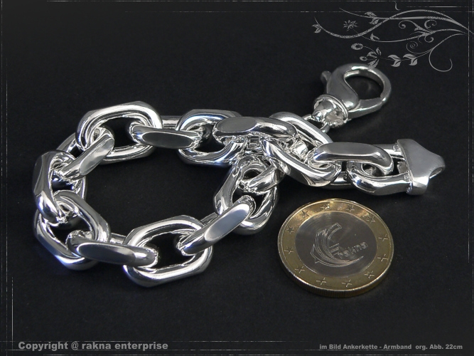 Ankerkette Armband B12.0L20 massiv 925 Sterling Silber