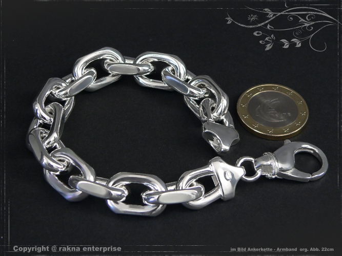 Ankerkette Armband B12.0L21 massiv 925 Sterling Silber