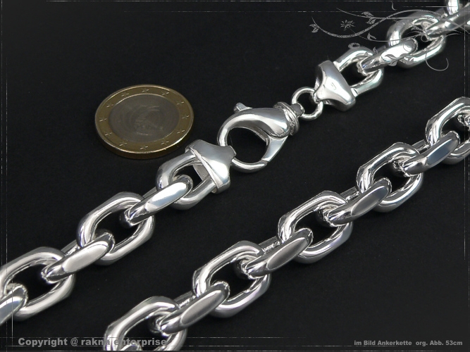 anchor chain B12.0L45 solid 925 Sterling Silver