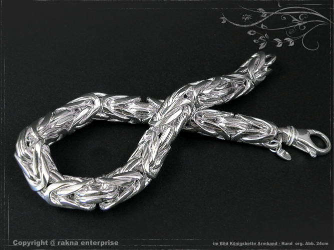 Byzantine chain Bracelet Round B10.0L26 solid 925 Sterling Silver