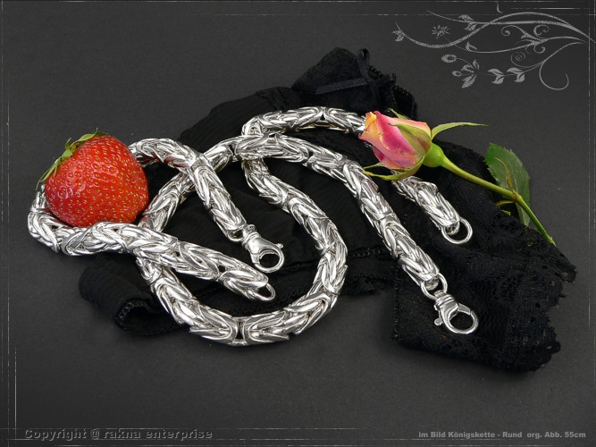 Byzantine chain Bracelet Round B10.0L25 solid 925 Sterling Silver